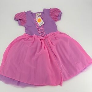 Taylor Joelle Tangled Rapunzel Dress Girls Size 7 NEW